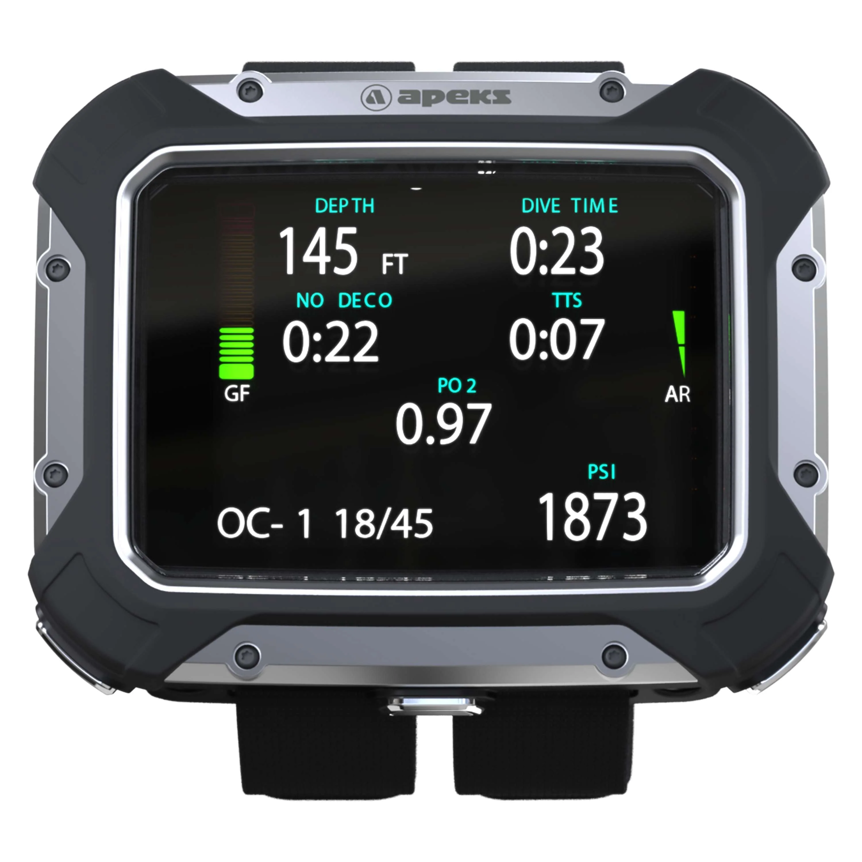 Apeks DSX Dive Computer w/ O2 Analyzer Black - Image 2