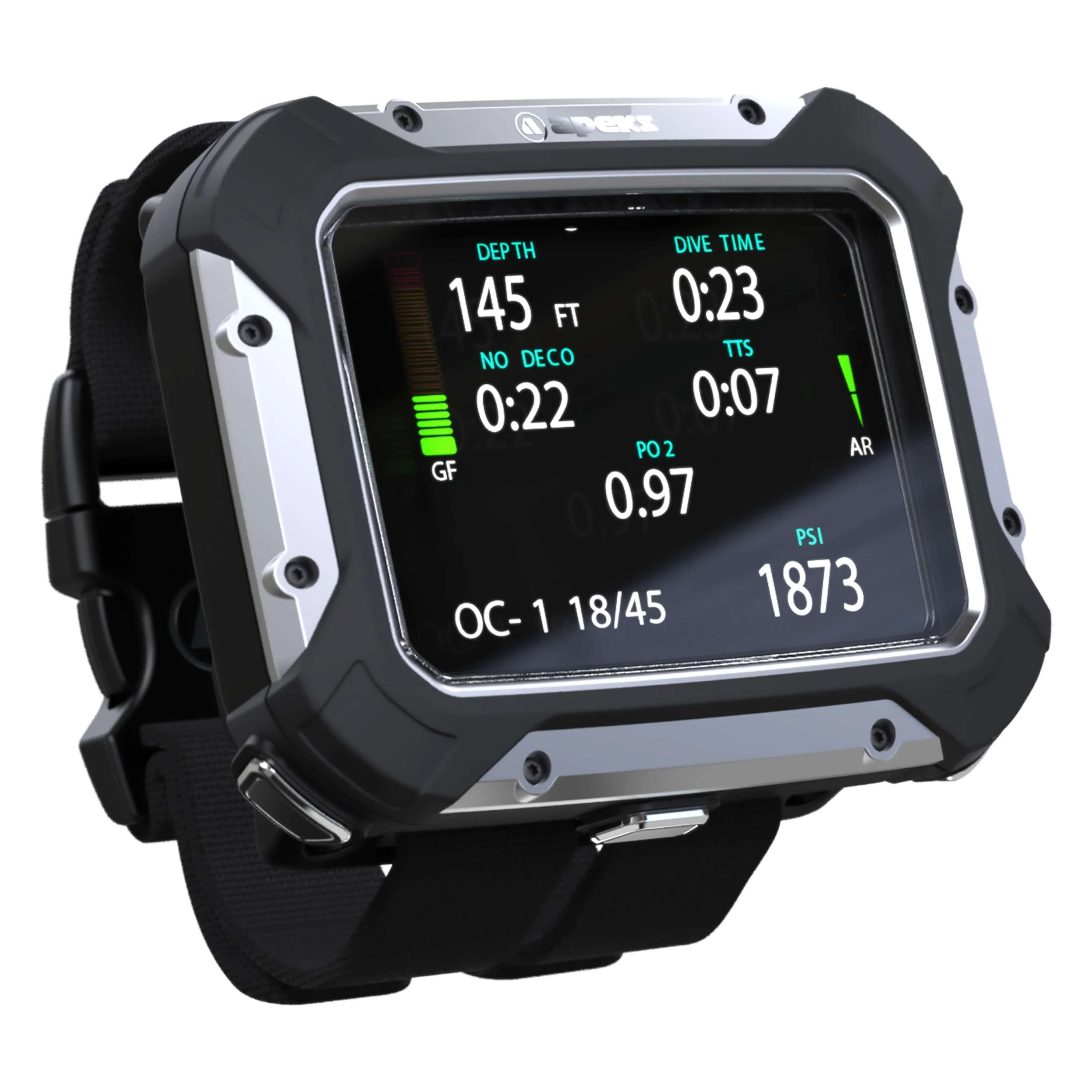 Apeks DSX Dive Computer w/ O2 Analyzer Black - Image 3