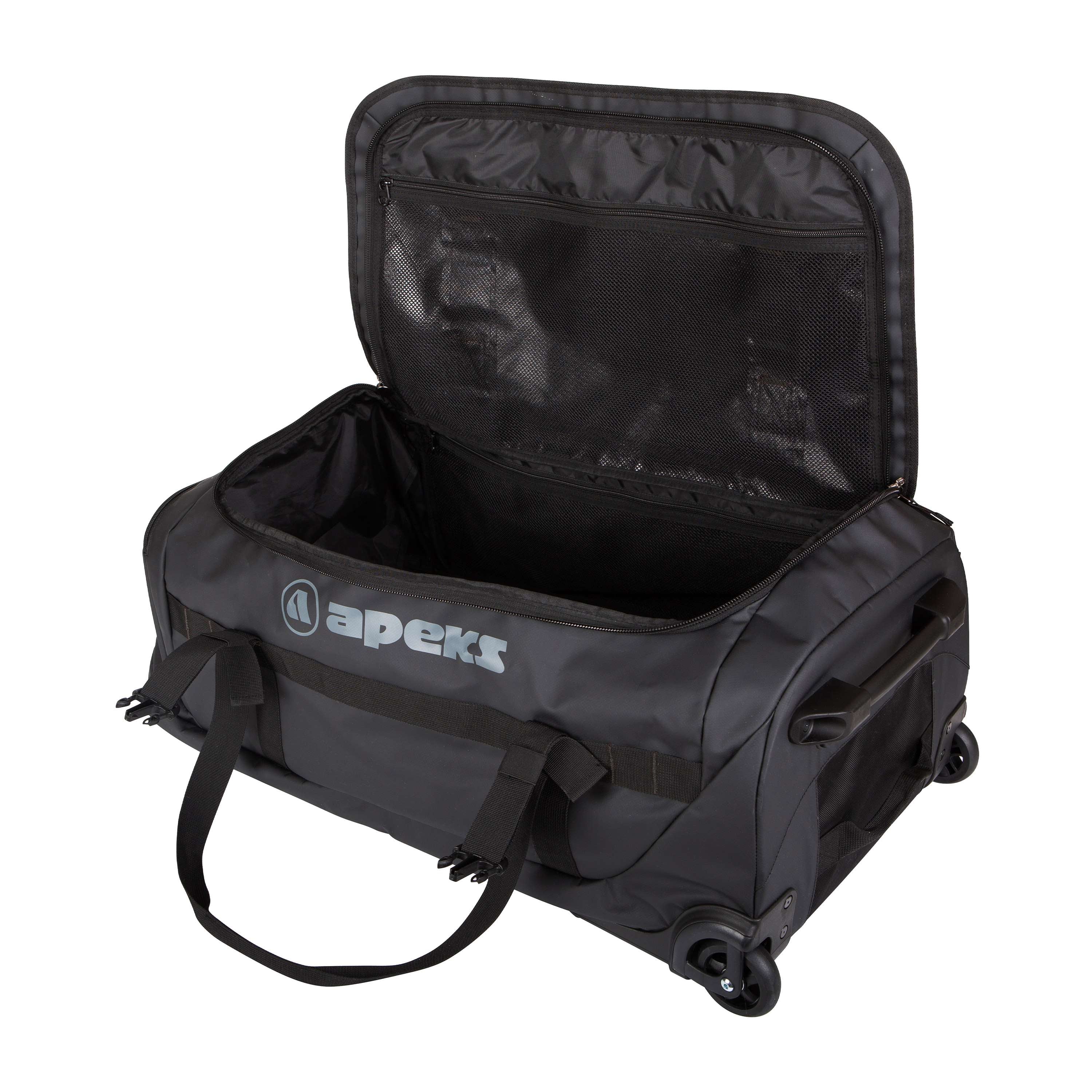 Apeks Roller Dive Bag Black Grey - Image 6