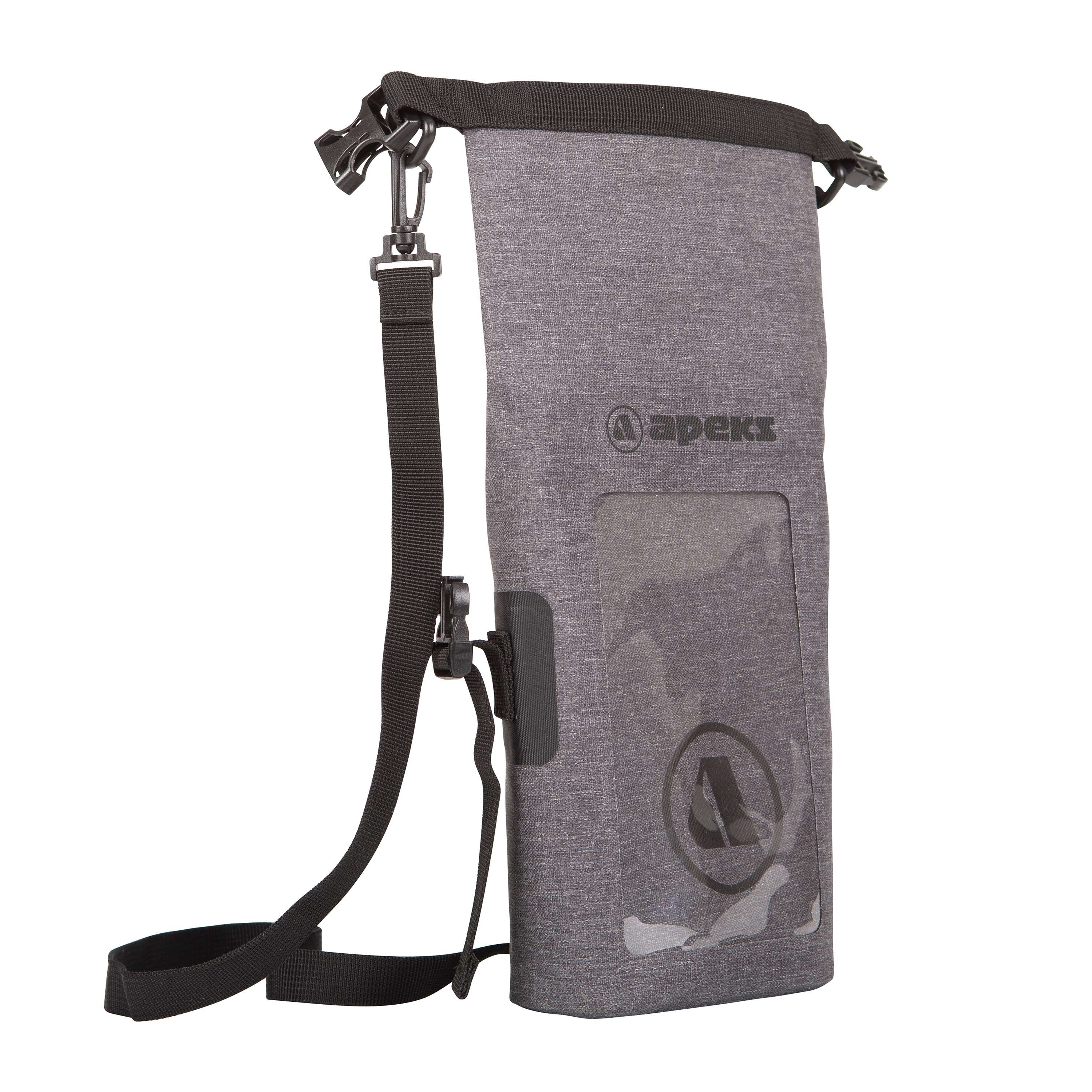 Apeks Small Dry Dive Phone Case Bag Grey/Black - Image 4