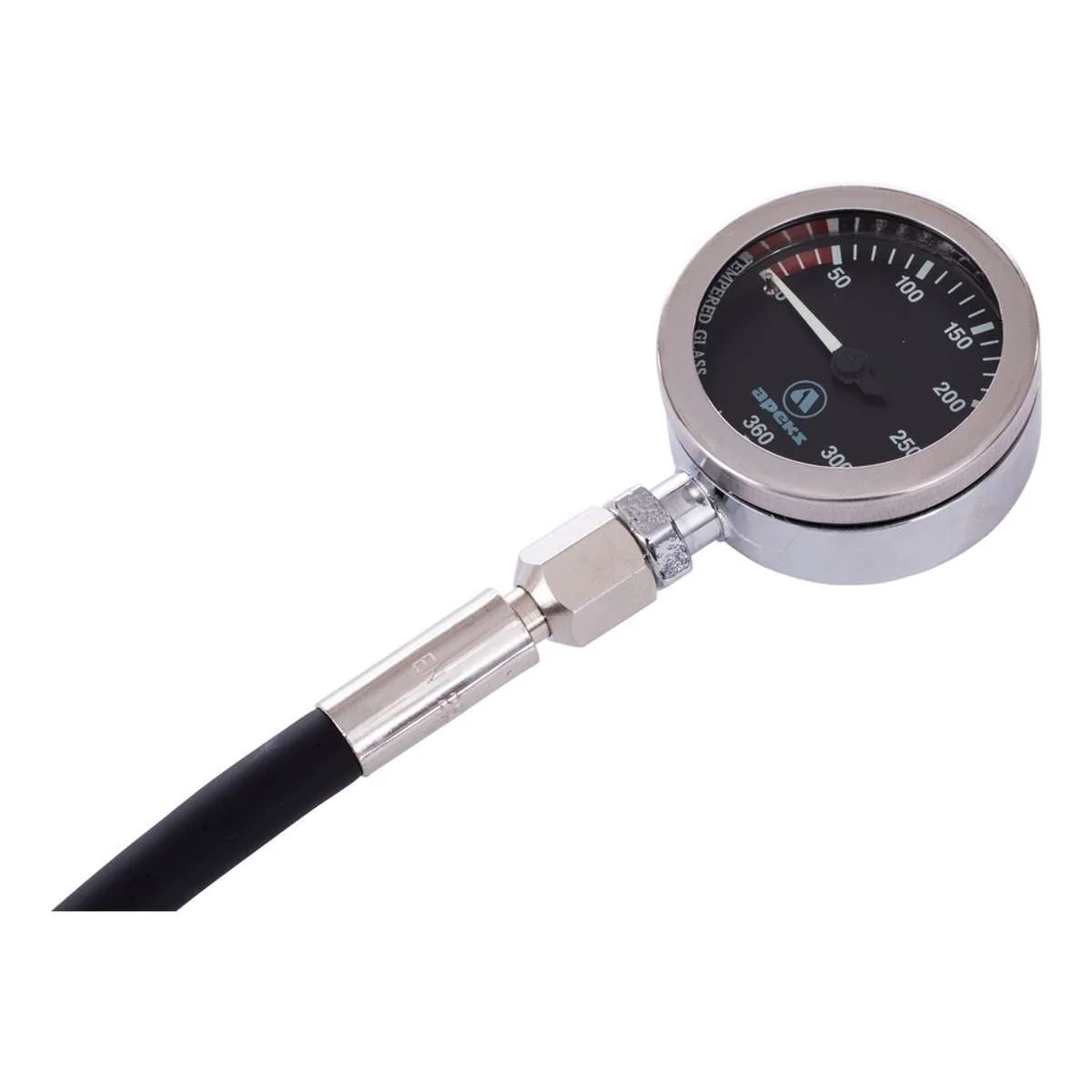 Apeks Tek Gauge Spg with Hose (5K PSI) Black PSI - Image 2