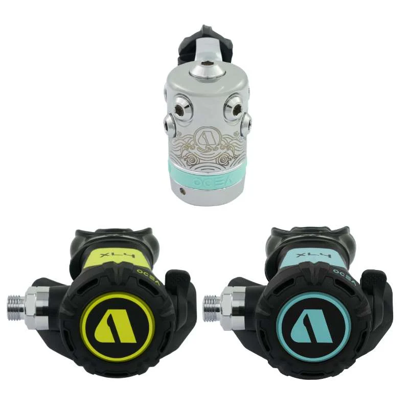Apeks XL4 OCEA STAGE 3 Dive Regulator + Octopus Black/Light Blue - Image 24