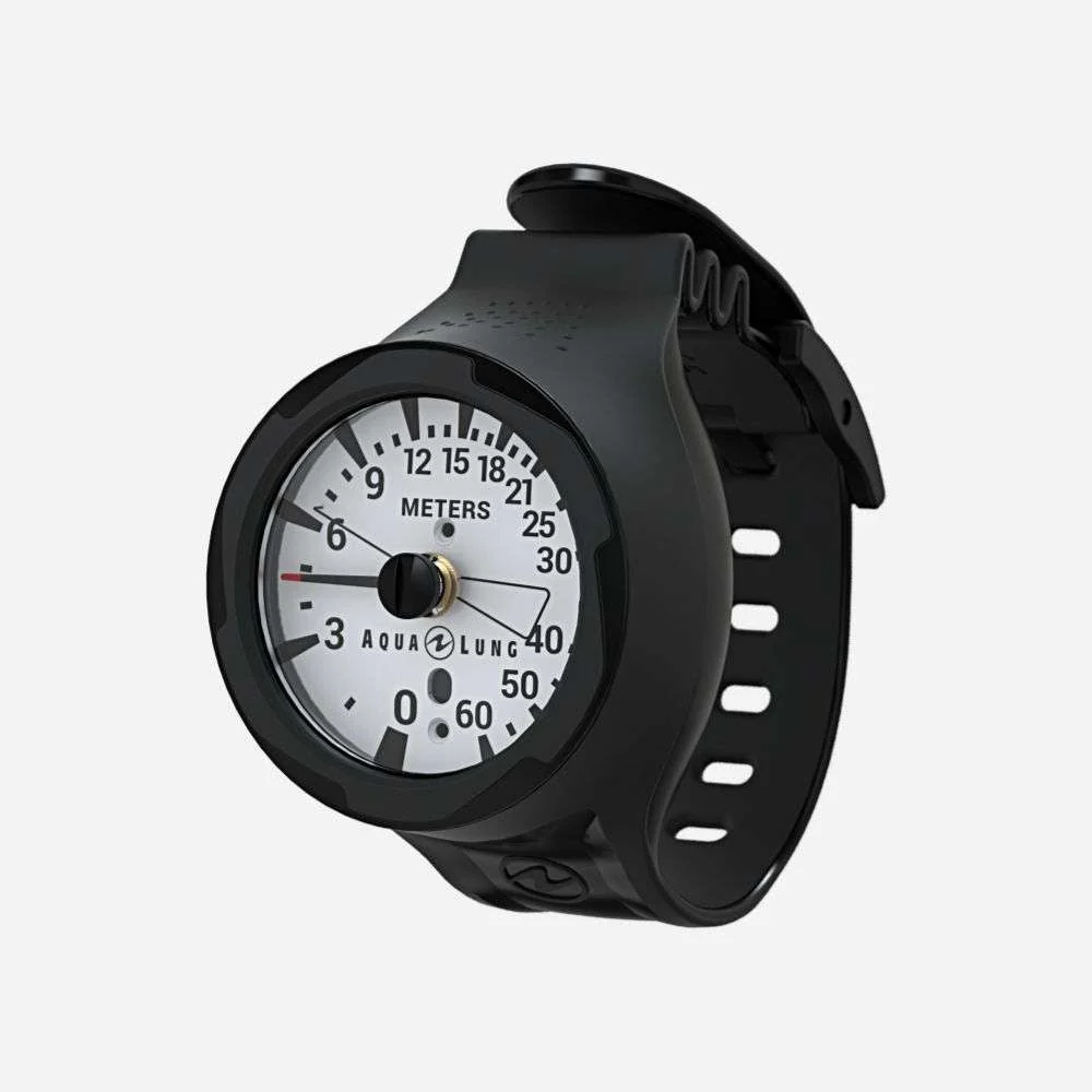 Aqualung Depth Gauge Wrist 200' Black/Black