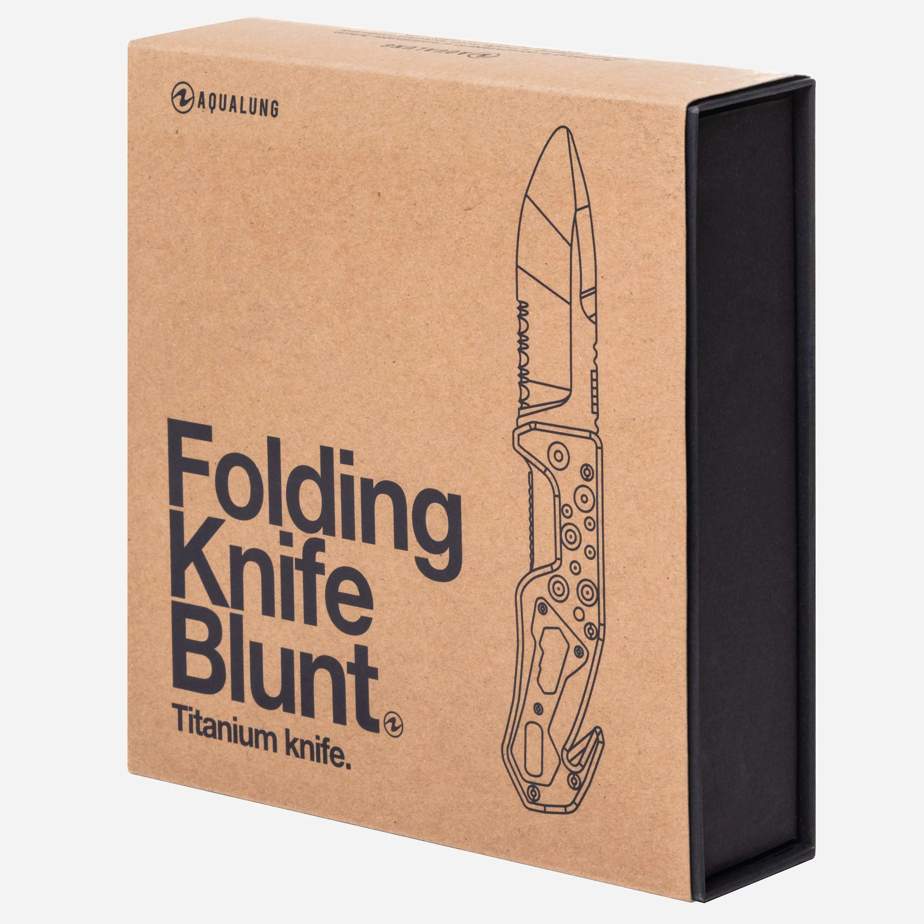 Aqualung Folding Knife Blunt Black - Image 4
