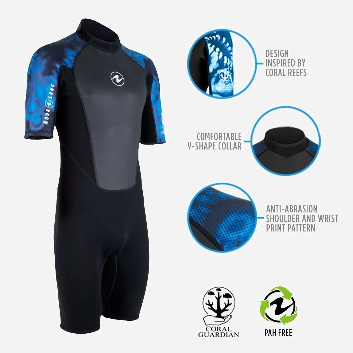 Aqualung Hydroflex Shorty 3/2mm Men's Dive Wetsuit - Image 3