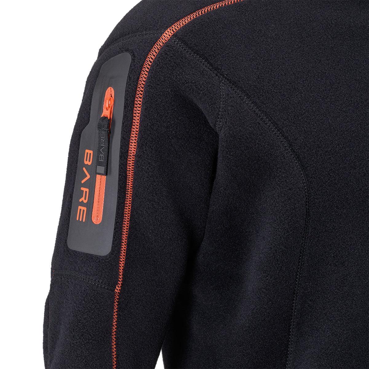 Bare Polar Stretch Mid-Layer Top Mens Black - Image 3