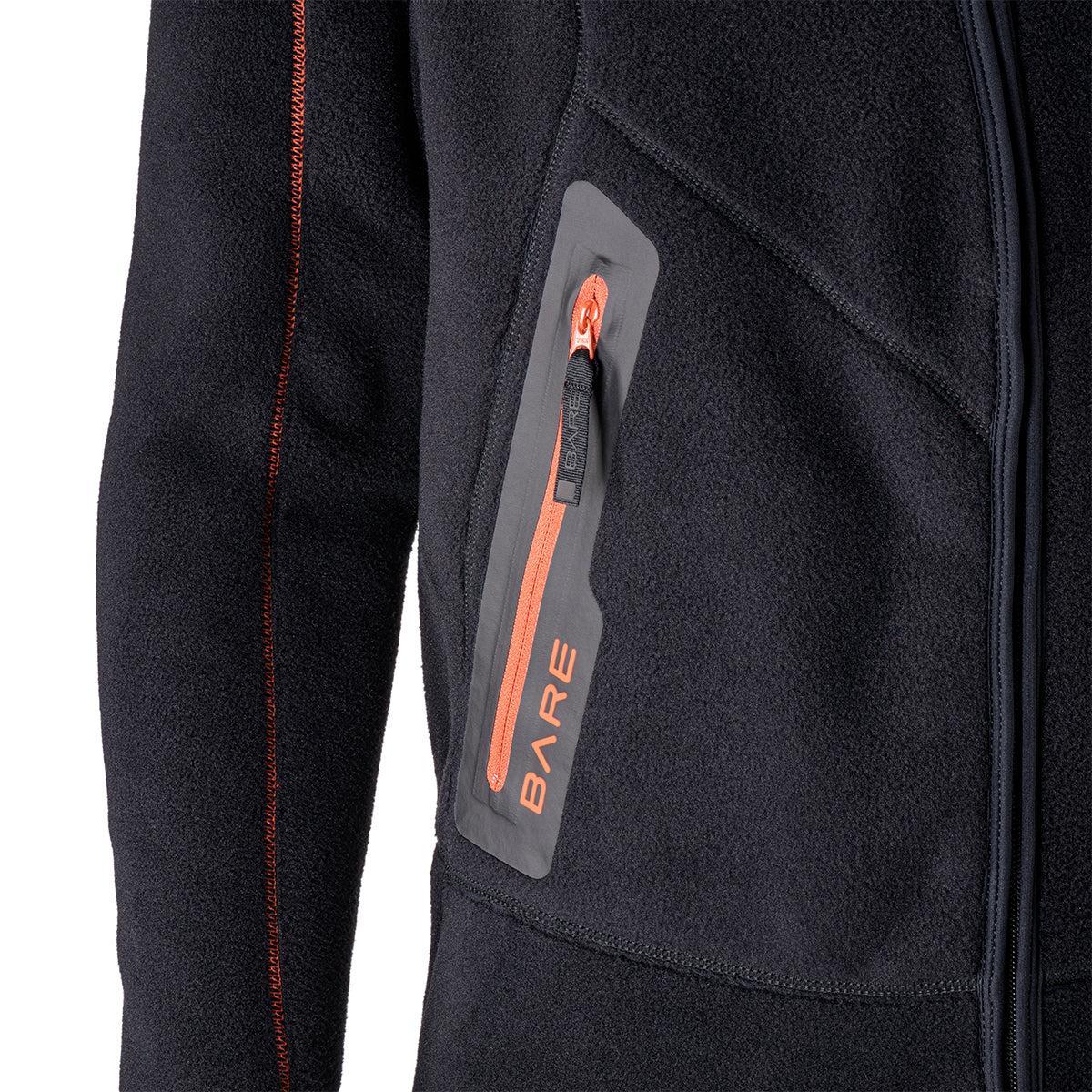 Bare Polar Stretch Mid-Layer Full Mens Black - Image 3