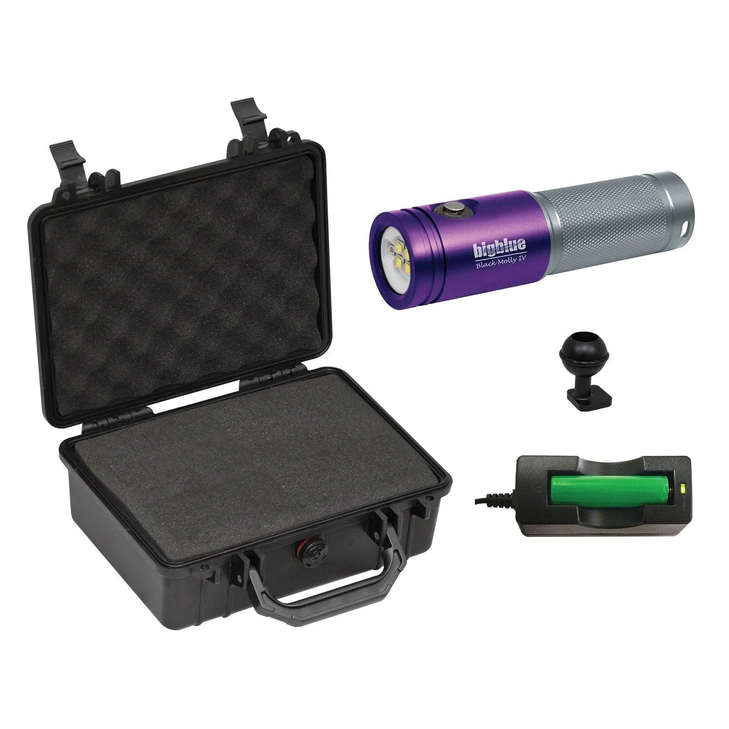BigBlue AL1800XWP-II Purple with Hard Case