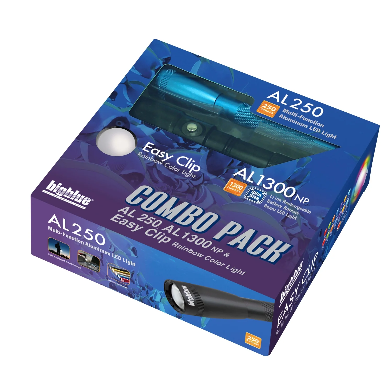 BigBlue Combo Pack: AL250 Black & AL1300NP & Easy Clip Rainbow - Image 2