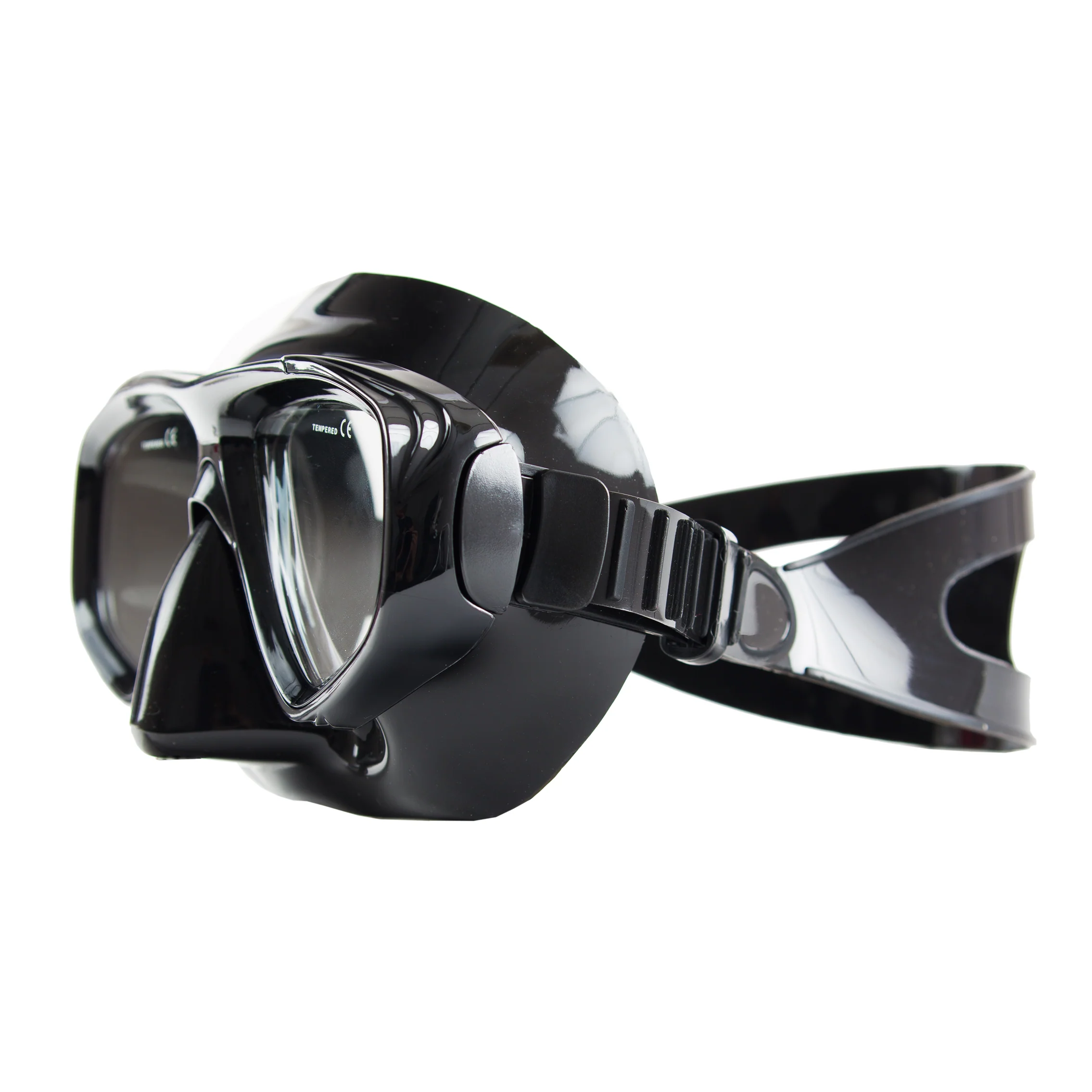 Dive Rite ES125 Double Lens Mask Low-Volume Black - Image 2