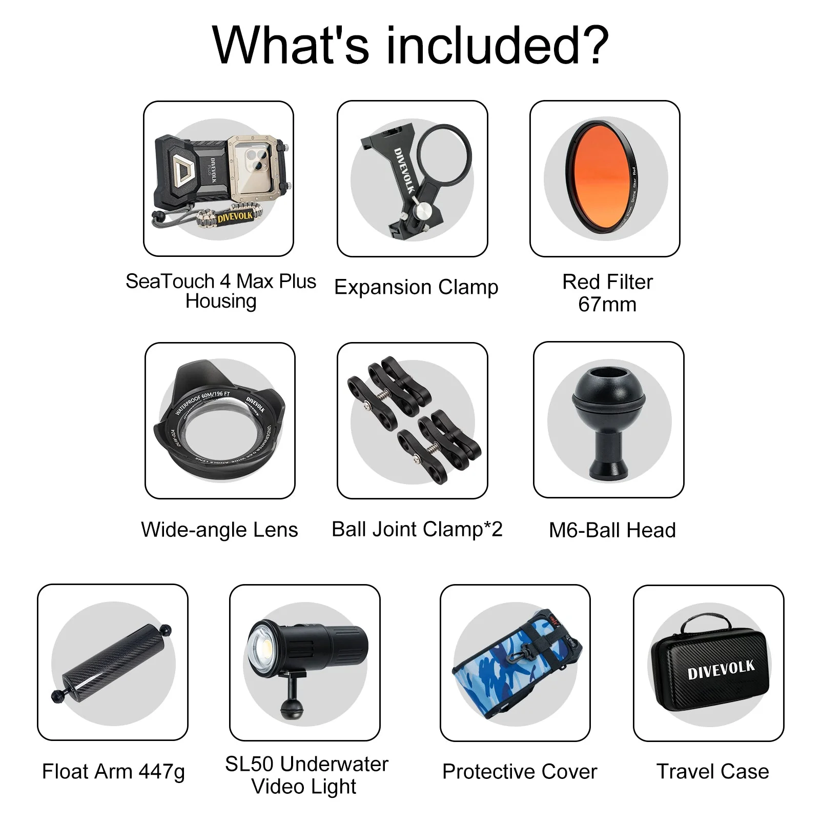 DiveVolk SeaTouch 4 Max Underwater Housing Advanced Creator Kit - Image 8