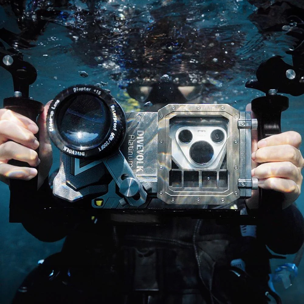 DiveVolk SeaTouch 4 Max Underwater Smartphone Housing - Platinum - Image 10