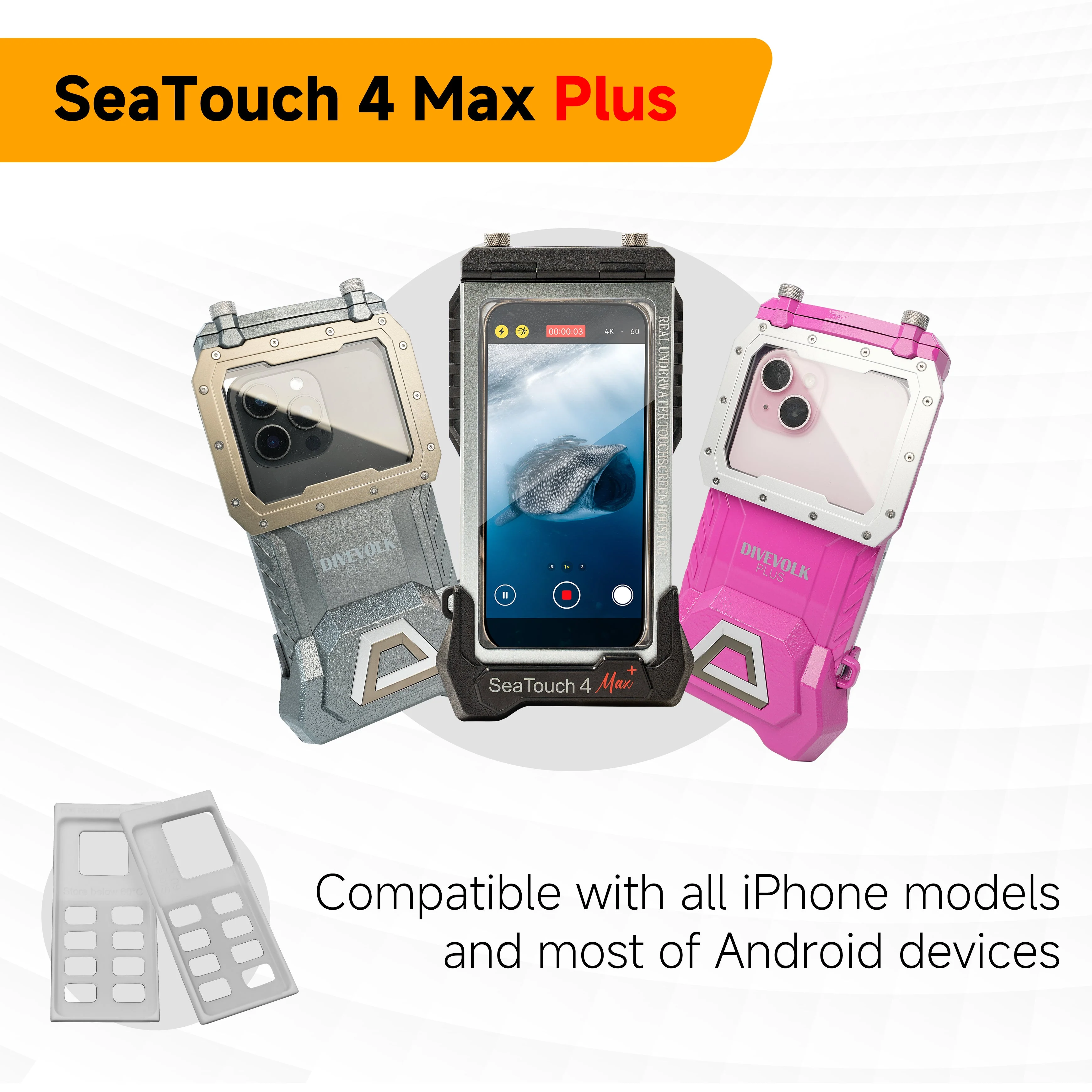 DIVEVOLK Seatouch4 Max Plus Smartphone Adapter for Dive Housing - Image 3