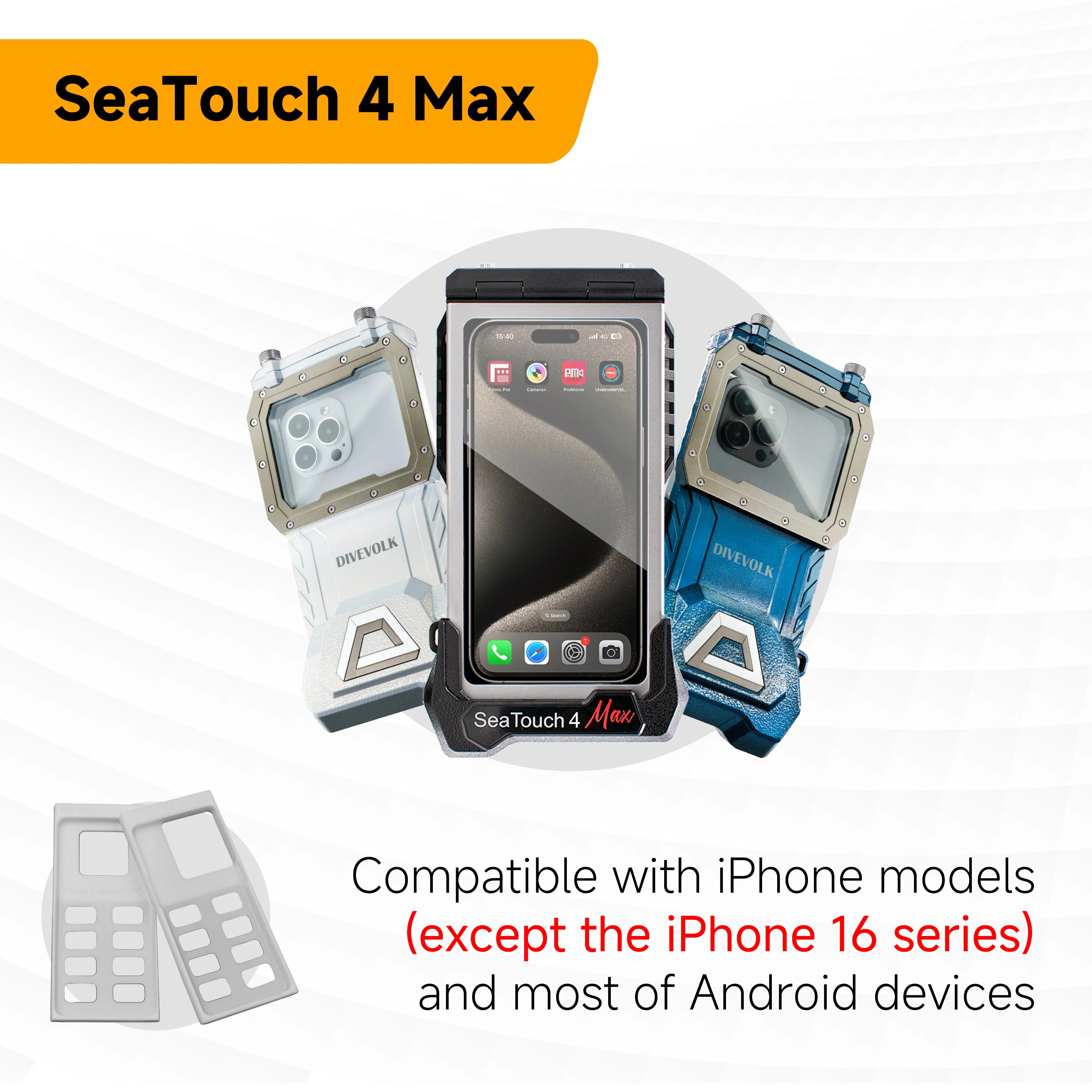 DIVEVOLK Seatouch4 Max Plus Smartphone Adapter for Dive Housing - Image 5