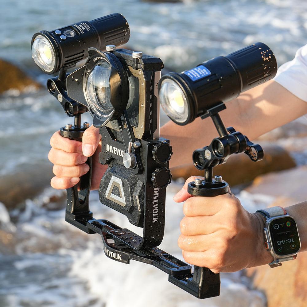 DiveVolk Underwater L Bracket for Seatouch 4 Max – Vertical Horizontal Camera Mount for Content Creators - Image 6