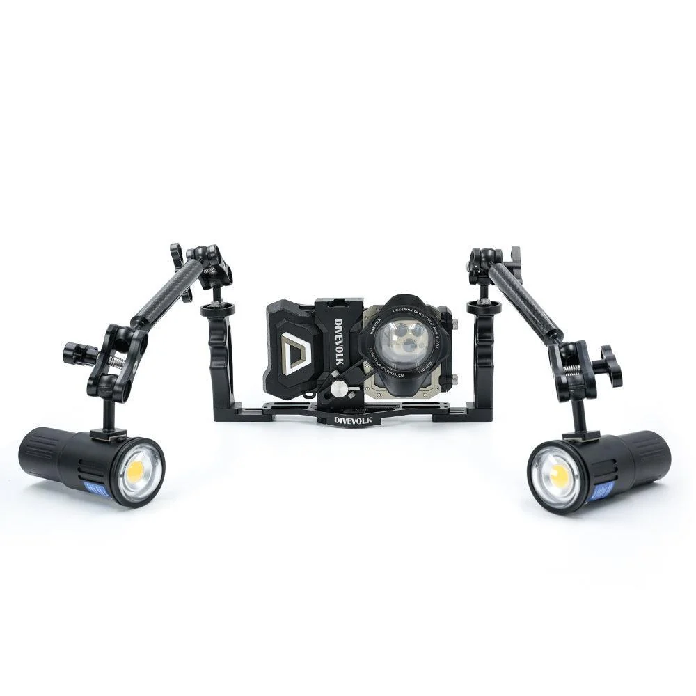 DiveVolk Universal Aluminum Ball Joint Clamp for Underwater Camera and Lighting Systems - Image 4