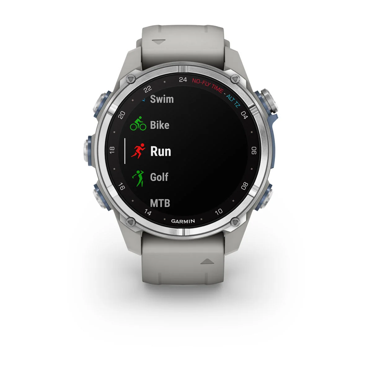 Garmin Descent Mk3 – 43 mm, Stainless Steel with Fog Gray Silicone Band - Image 11