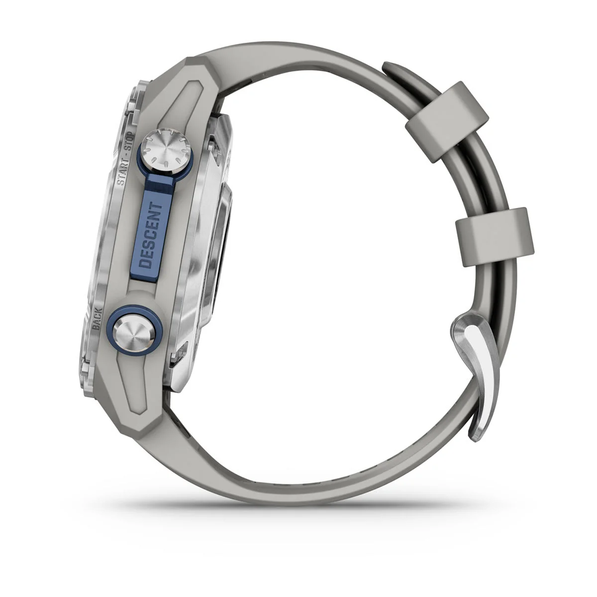 Garmin Descent Mk3 – 43 mm, Stainless Steel with Fog Gray Silicone Band - Image 13