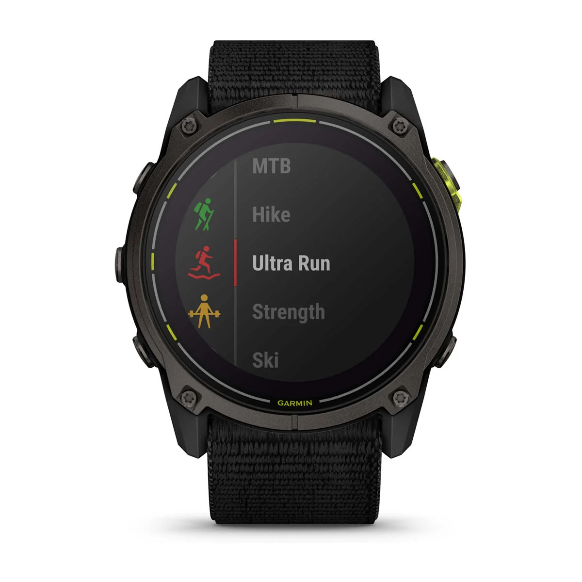 Garmin Enduro 3, Carbon Gray DLC Titanium with Black Ultrafit Nylon Strap - Image 2