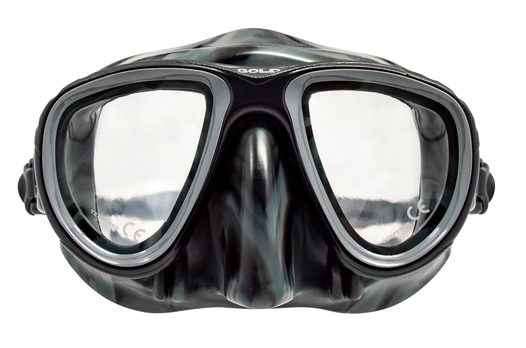 Genesis Bold Spearfishing, Free Diving, Snorkeling, or Scuba Mask with Camo Skirt