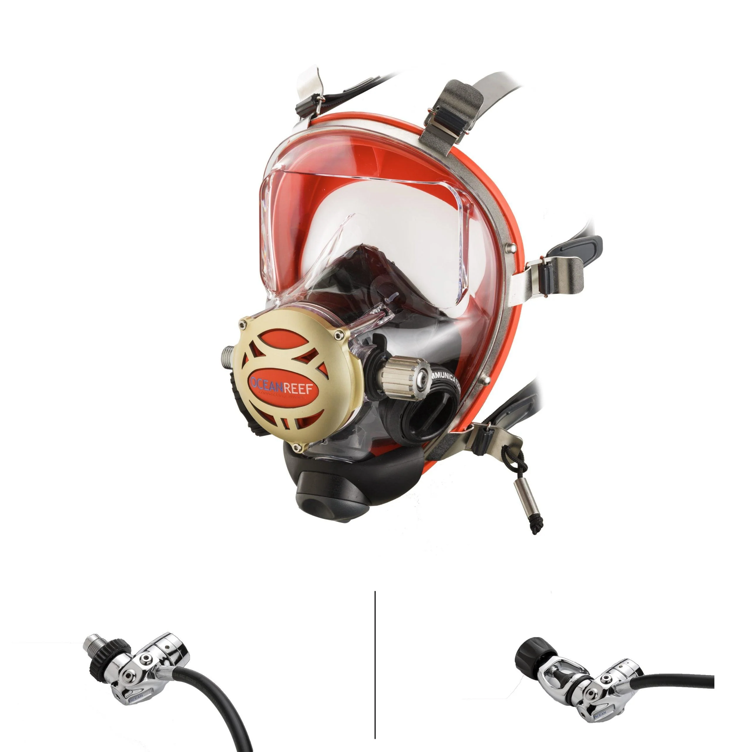 Ocean Reef IRON SYSTEM - Diving Full Face Mask w/ INT 2nd Stage & SAV & Hose - Image 2