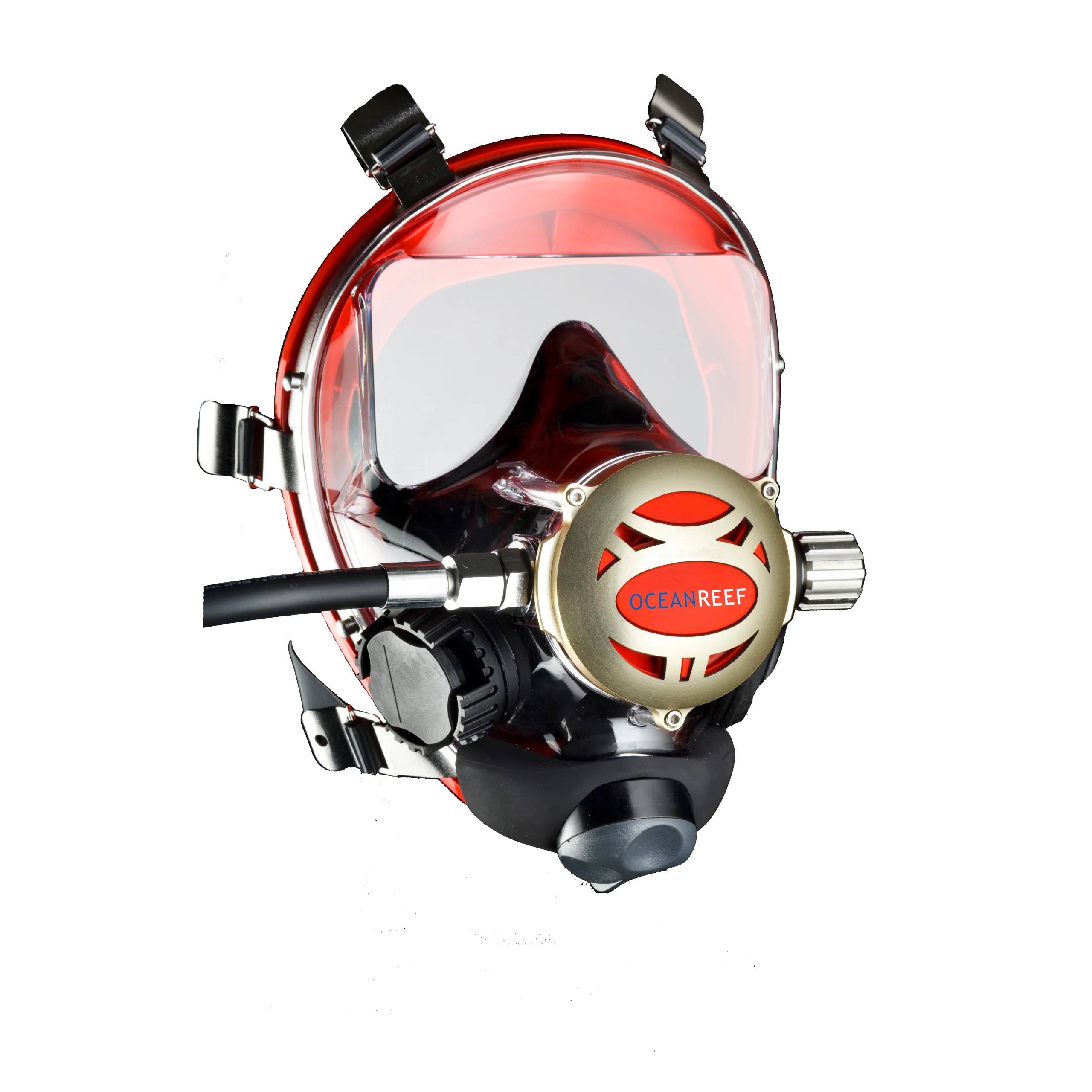 Ocean Reef IRON SYSTEM - Diving Full Face Mask w/ INT 2nd Stage & SAV & Hose - Image 3