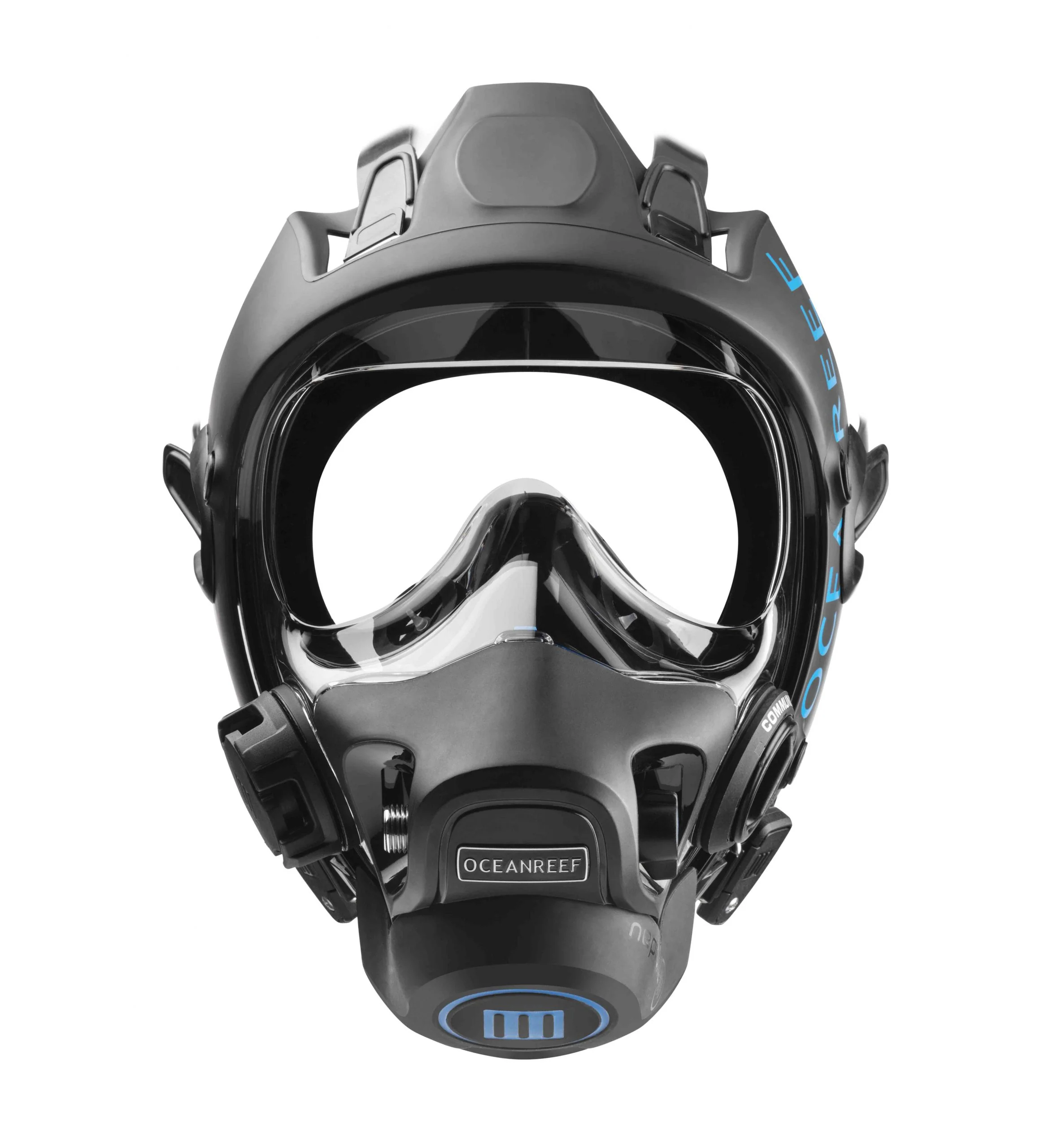 Ocean Reef Neptune III IDM - Diving Full Face Mask w/ int 2nd st, surface air valve, doffing handle, extender kit and multitool - Image 11