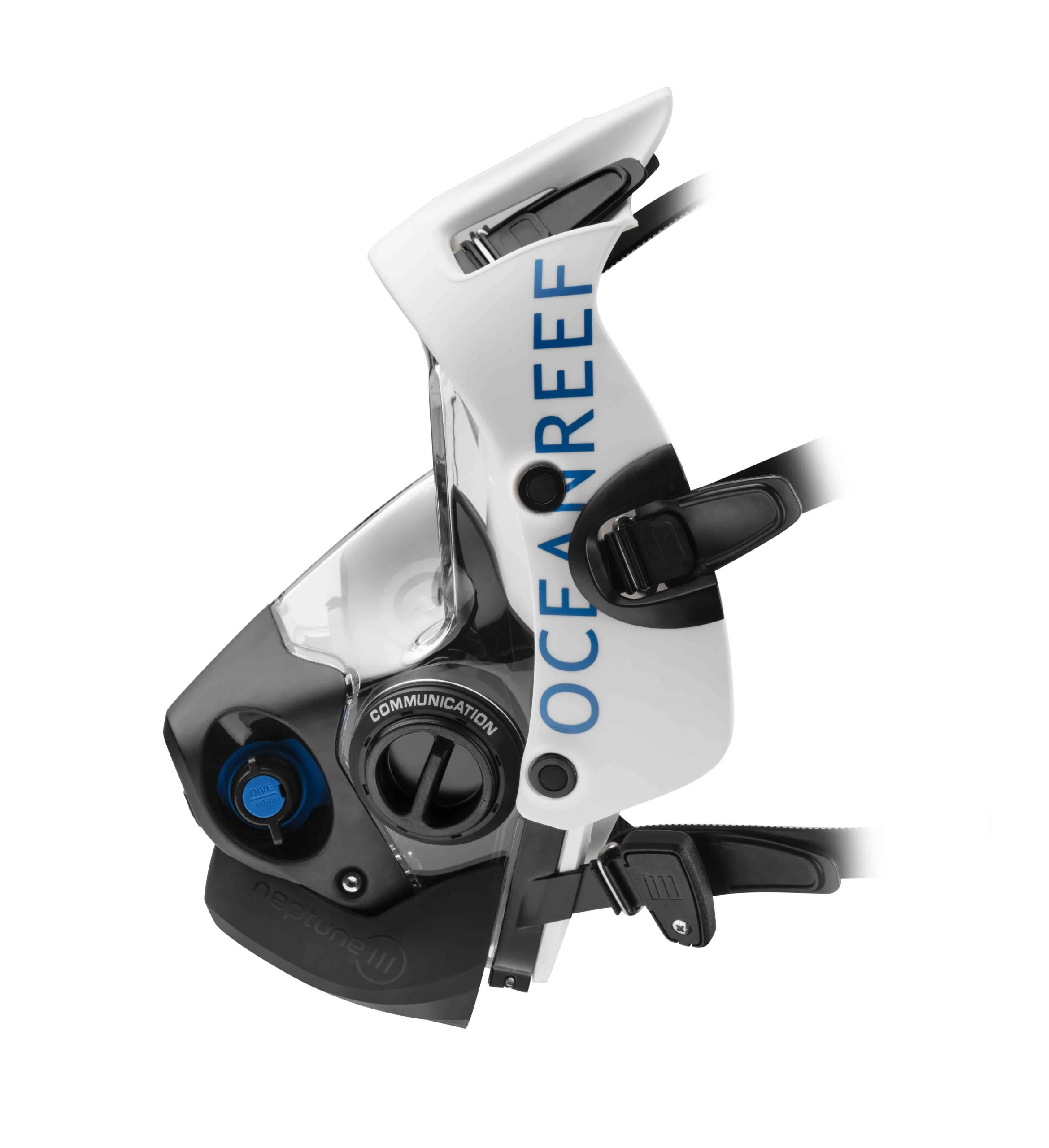 Ocean Reef Neptune III IDM - Diving Full Face Mask w/ int 2nd st, surface air valve, doffing handle, extender kit and multitool - Image 22