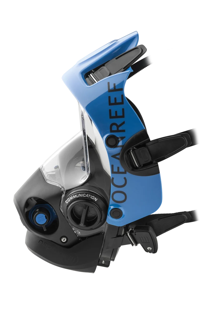 Ocean Reef Neptune III IDM - Diving Full Face Mask w/ int 2nd st, surface air valve, doffing handle, extender kit and multitool - Image 3