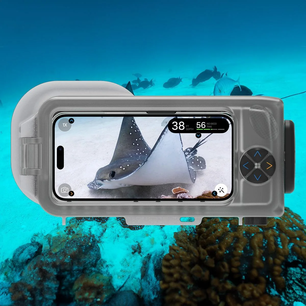 Oceanic+ Underwater Housing for iPhone – Scuba Dive Computer & Camera in One (Retrofit Installed) - Image 3