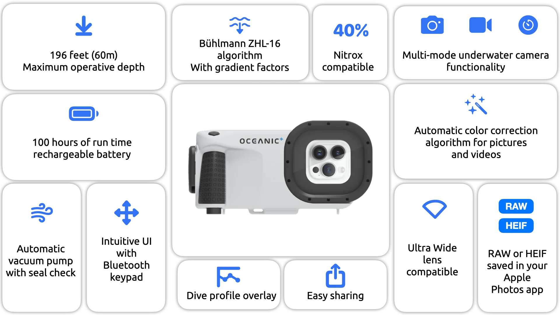Oceanic+ Underwater Housing for iPhone – Scuba Dive Computer & Camera in One (Retrofit Installed) - Image 5