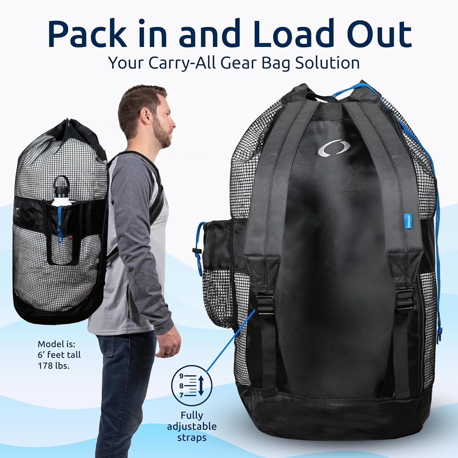 Oceanic Lightweight Mesh Backpack - Image 3