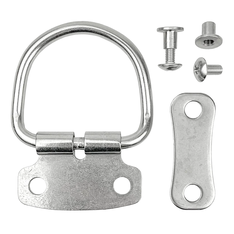 OMS Dive Gear PS Stainless Steel D-ring Assembly w/ Counter Plate and Screws Style SS