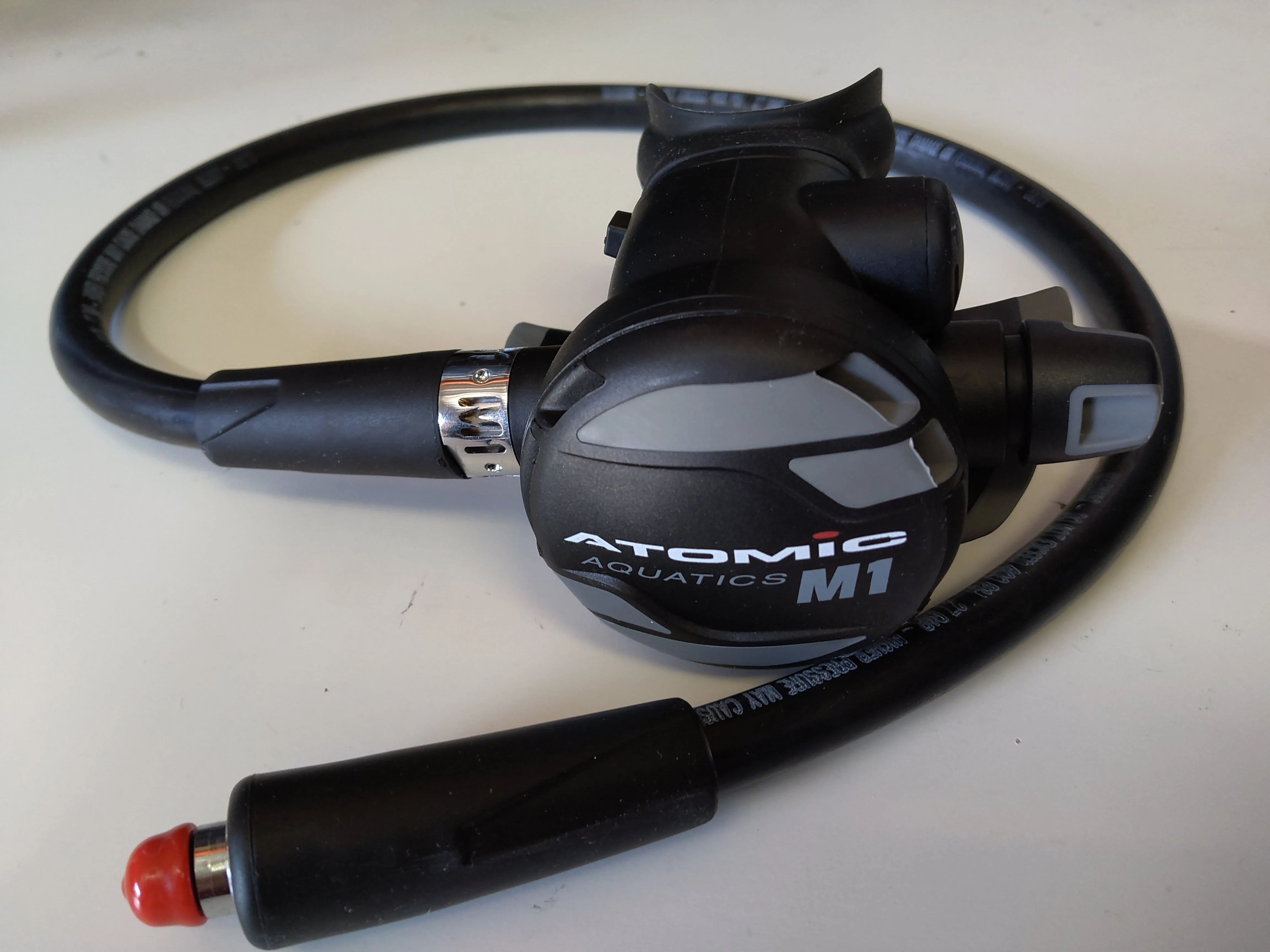 Open Box Atomic Aquatics M1 2nd Stage only, 32" hose, Gray