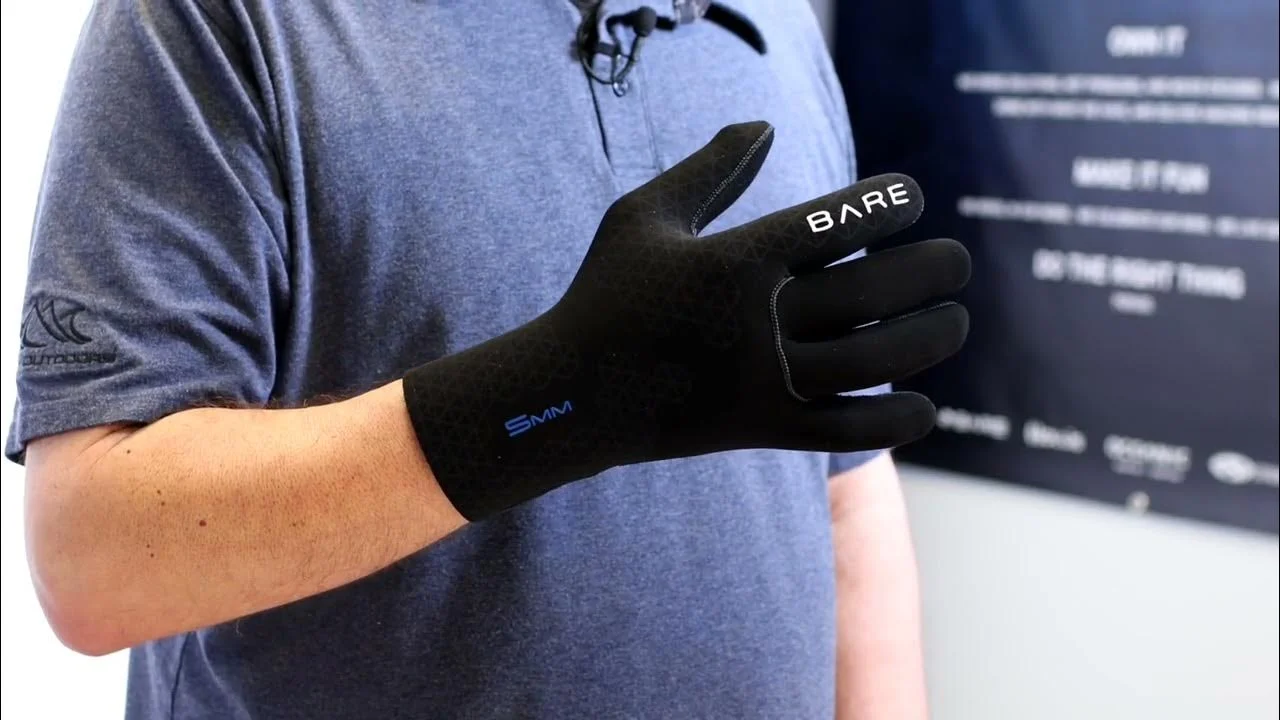 Open Box Bare 3mm S-Flex Dive Gloves - Image 6