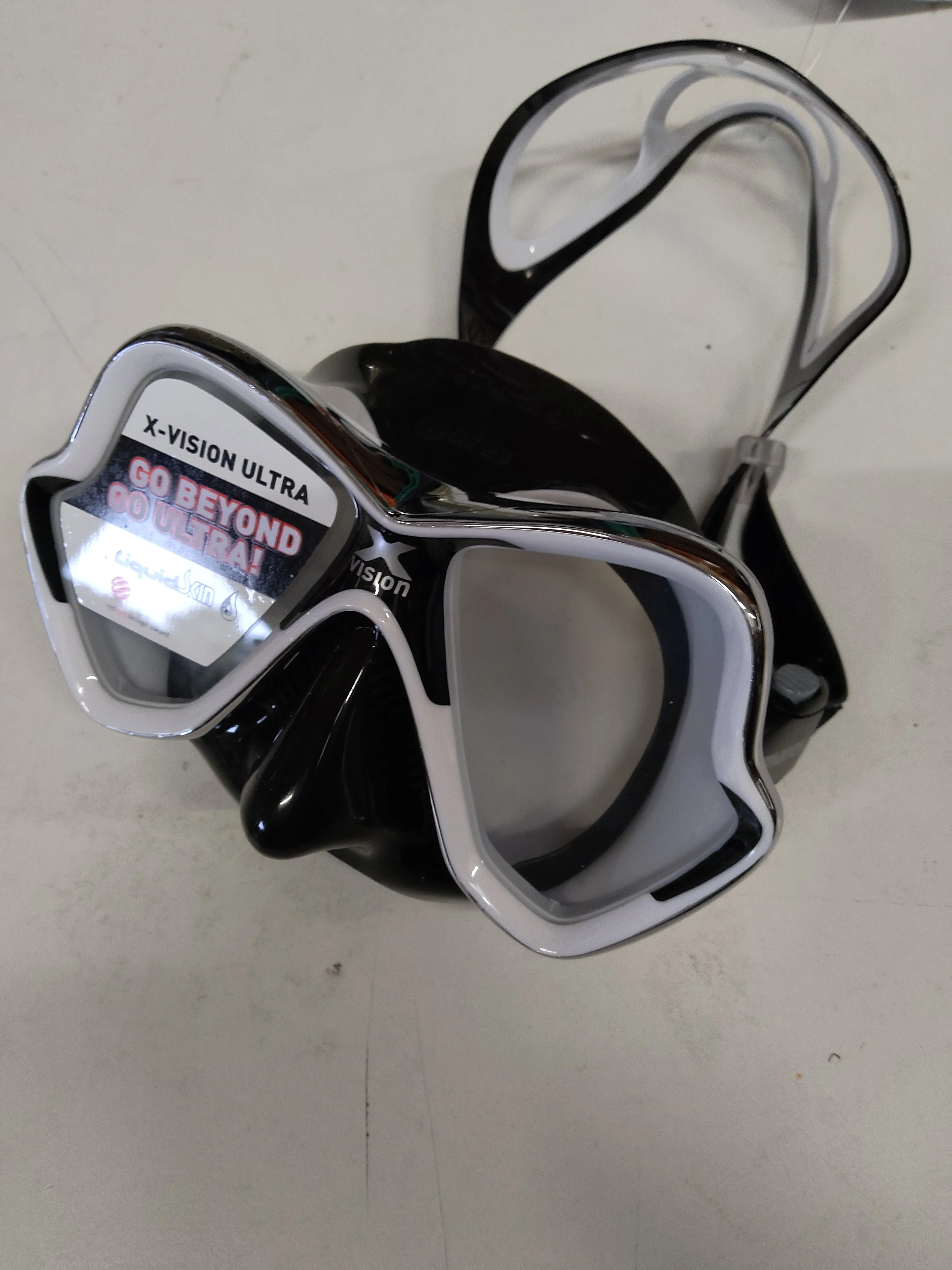 Used Mares X-Vision Liquidskin Chrome Dive Mask