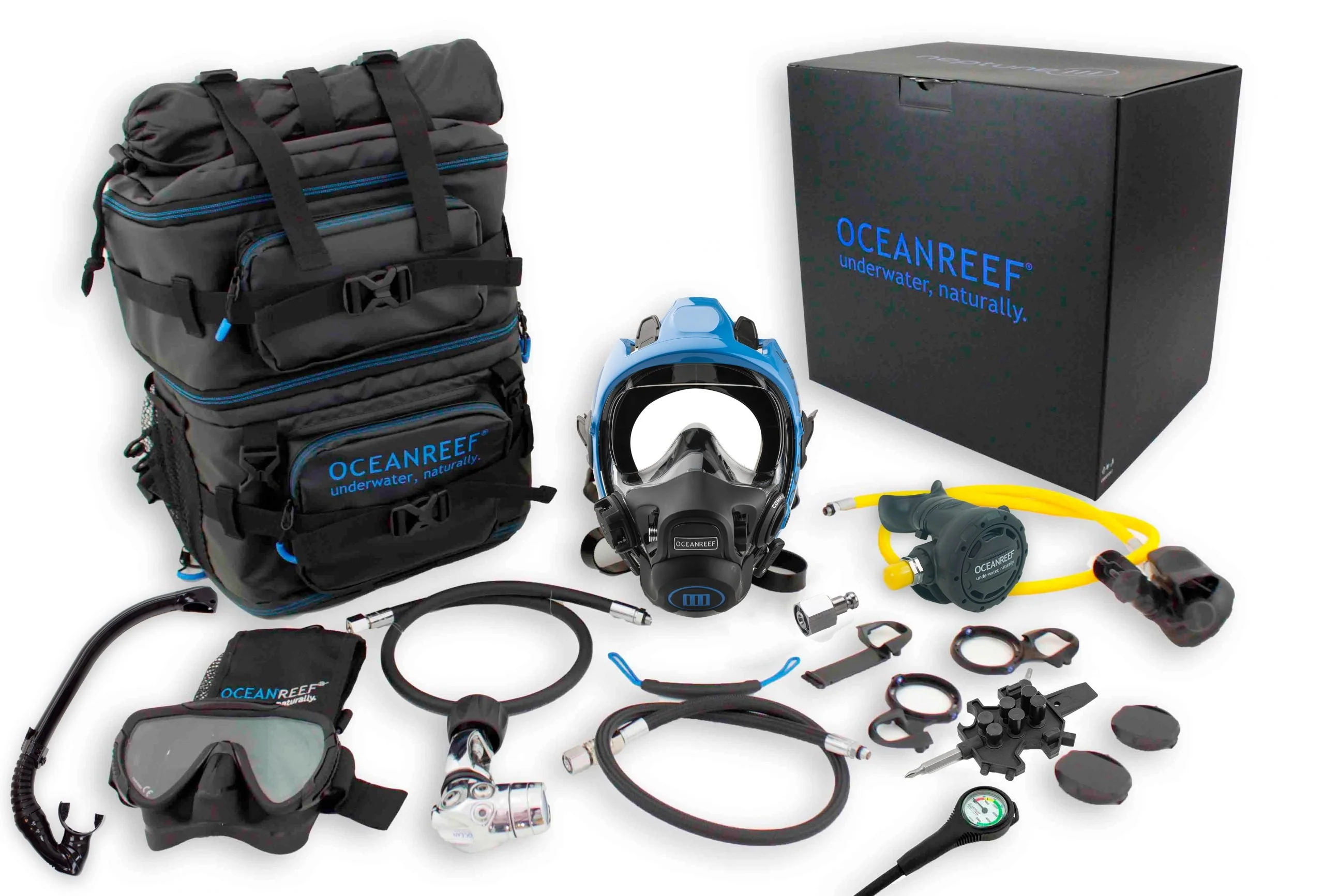 Open Box Ocean Reef Neptune III Package - Diving Full Face Mask - Image 13