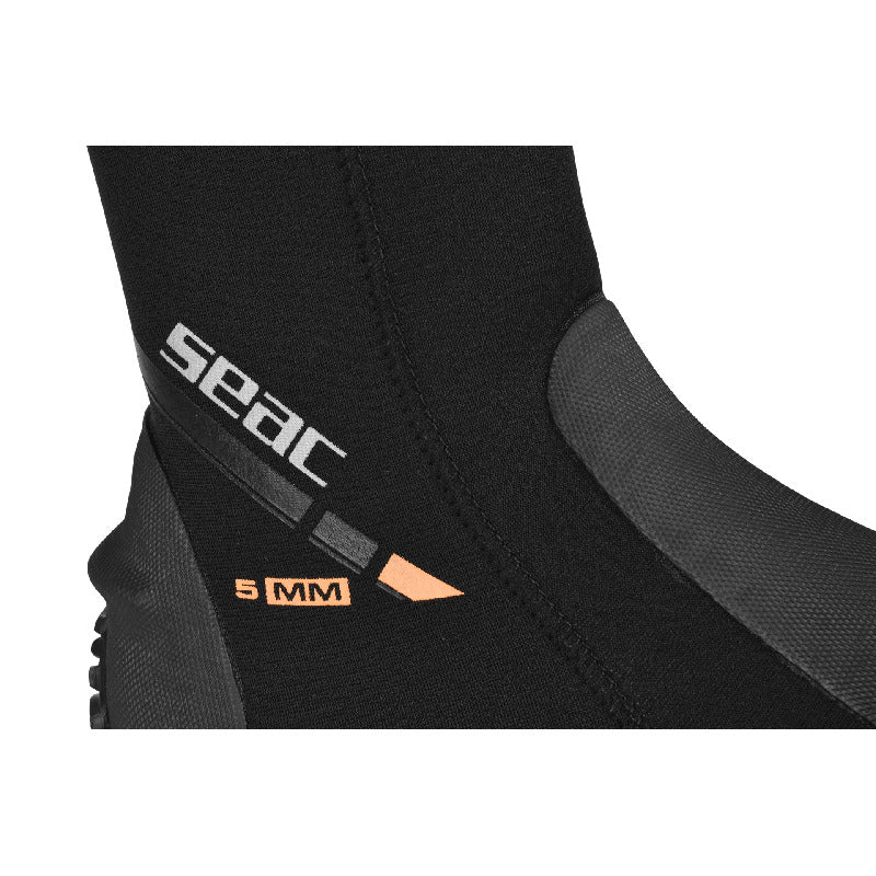 Open Box Seac Basic HD with Side Zipper and Semi-Rigid Sole, 5mm Neoprene Boots - Image 4