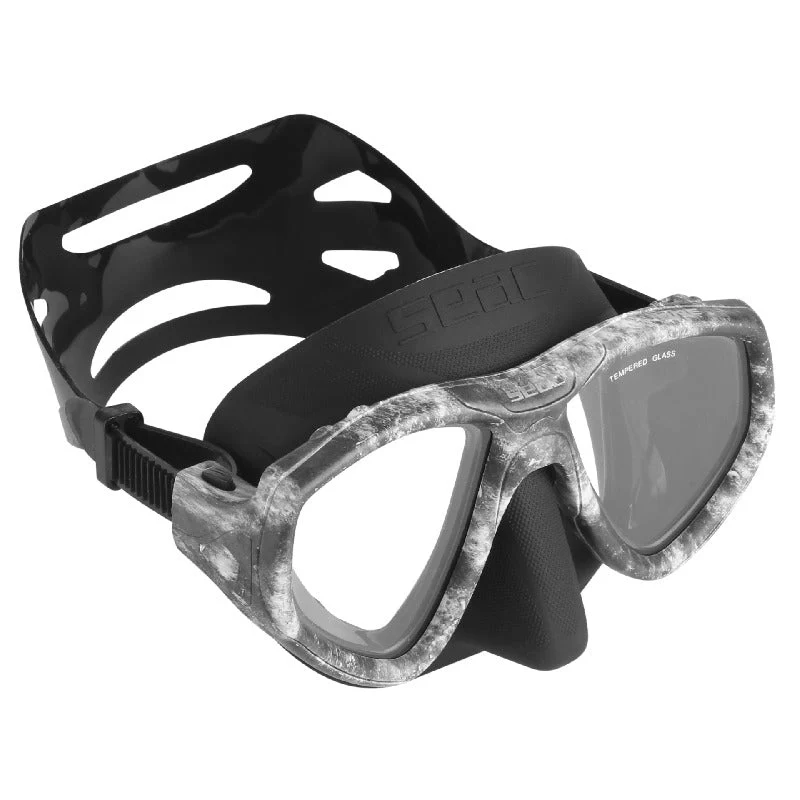 Open Box Seac One - Diving Mask Scuba Diving, Snorkeling, Free Diving and Spearfishing with protective Case