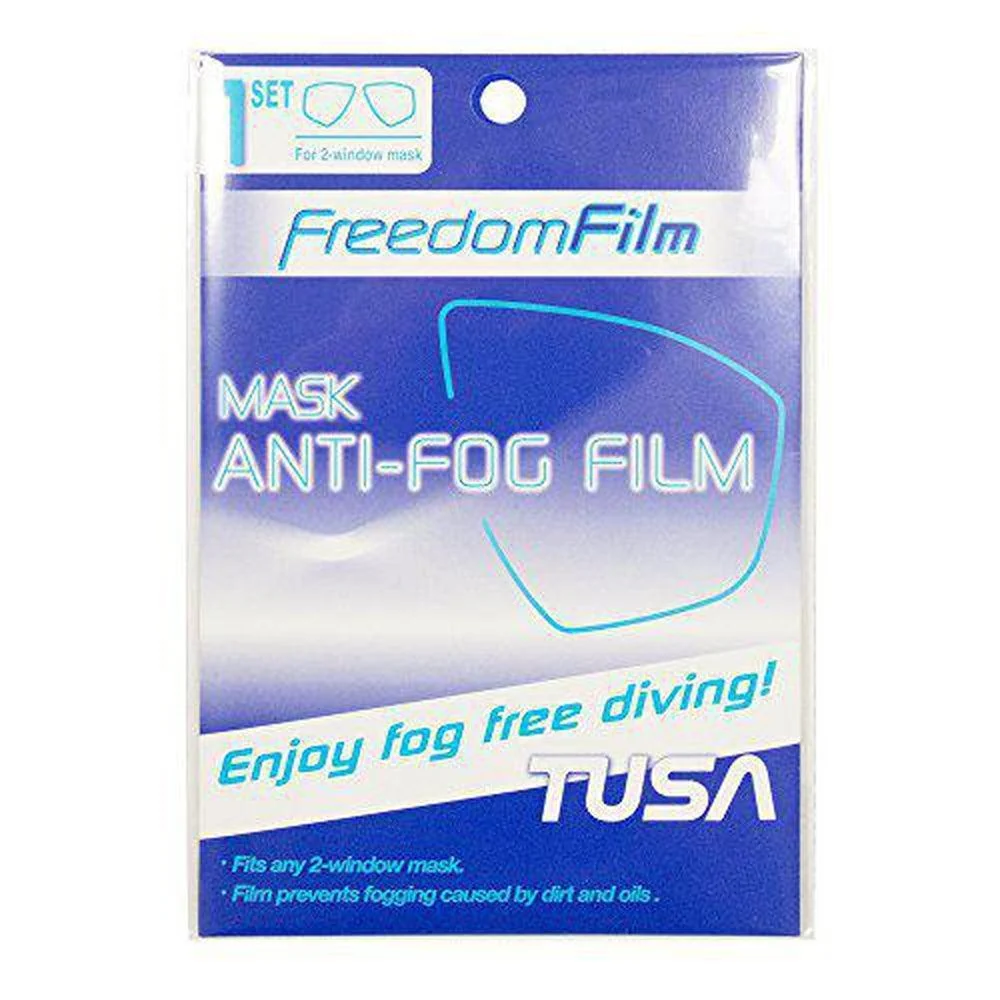 Open Box Tusa Freedom Film Anti-Fog Sheets for 2-Window Masks