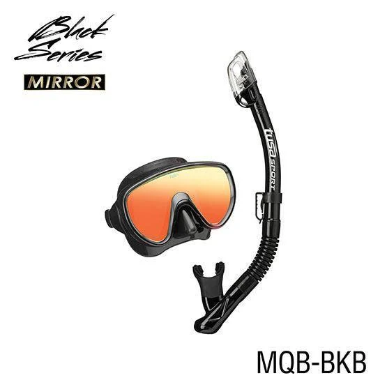 Open Box Tusa Serene Mirrored Dive Mask and Snorkel Combo (M16/SP250) - Image 2