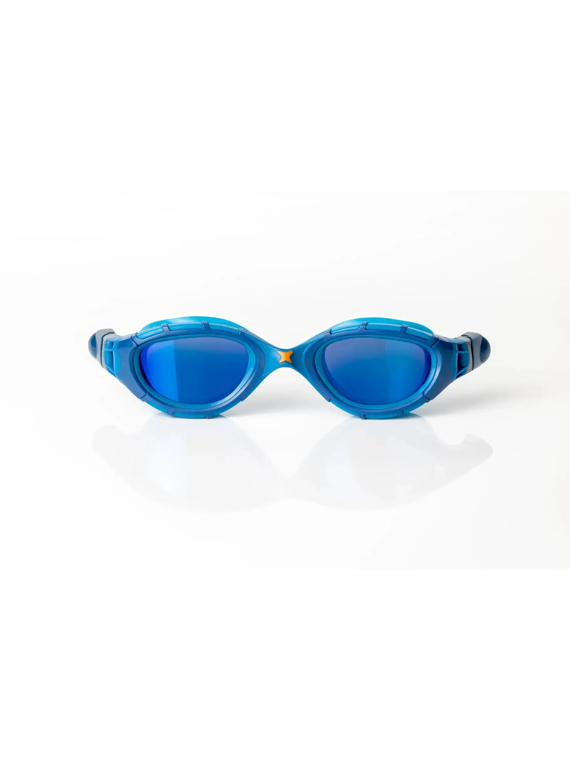 Predator Flex Titanium Swimming Goggles Curved Titanium Mirror Lenses
