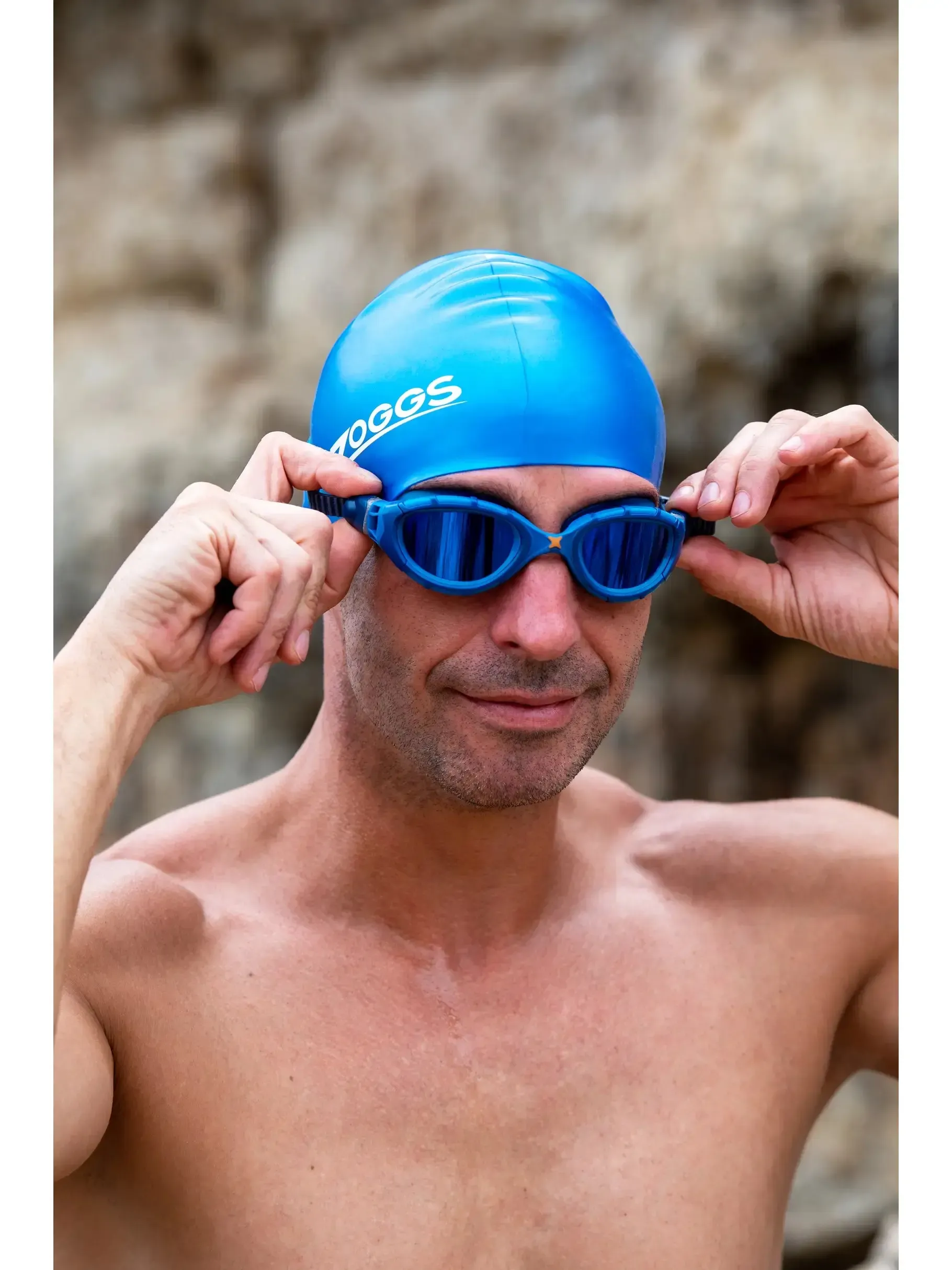 Predator Flex Titanium Swimming Goggles Curved Titanium Mirror Lenses - Image 5