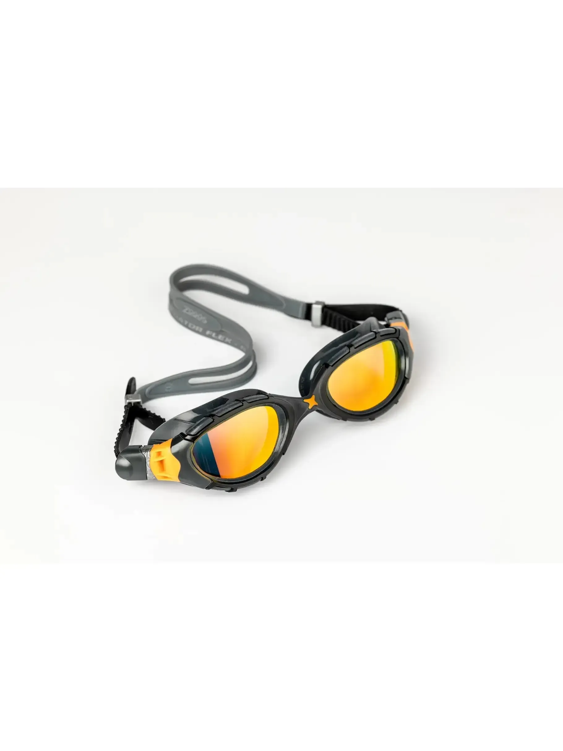 Predator Flex Titanium Swimming Goggles Curved Titanium Mirror Lenses - Image 8