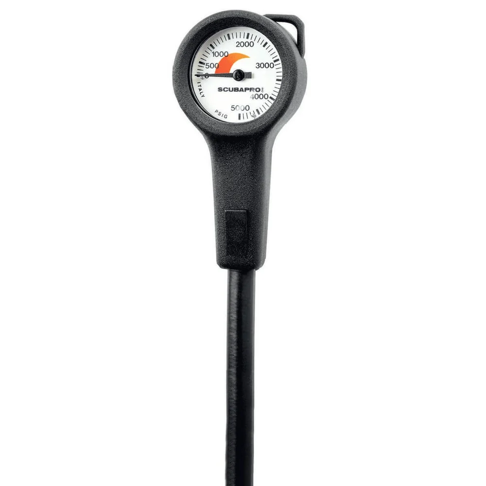 Scubapro CompactPressure Gauge Console w Boot / HP hose - Imperial - Image 4