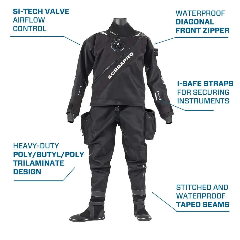 Scubapro Definition Dry HD Men's Drysuits - Image 4