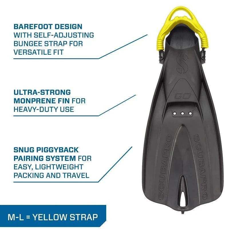 Scubapro GO Travel Fin w/Colored Bungee Strap - Image 20
