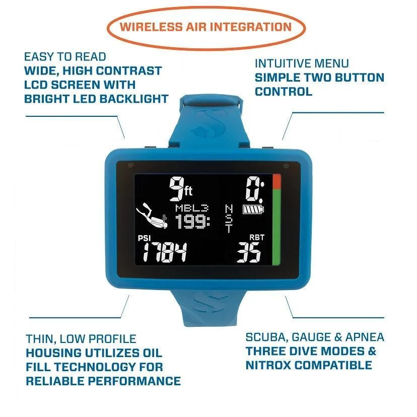 Scubapro Luna 2.0  Air Integrated Wrist Dive Computer (Transmitter not included) - Image 8