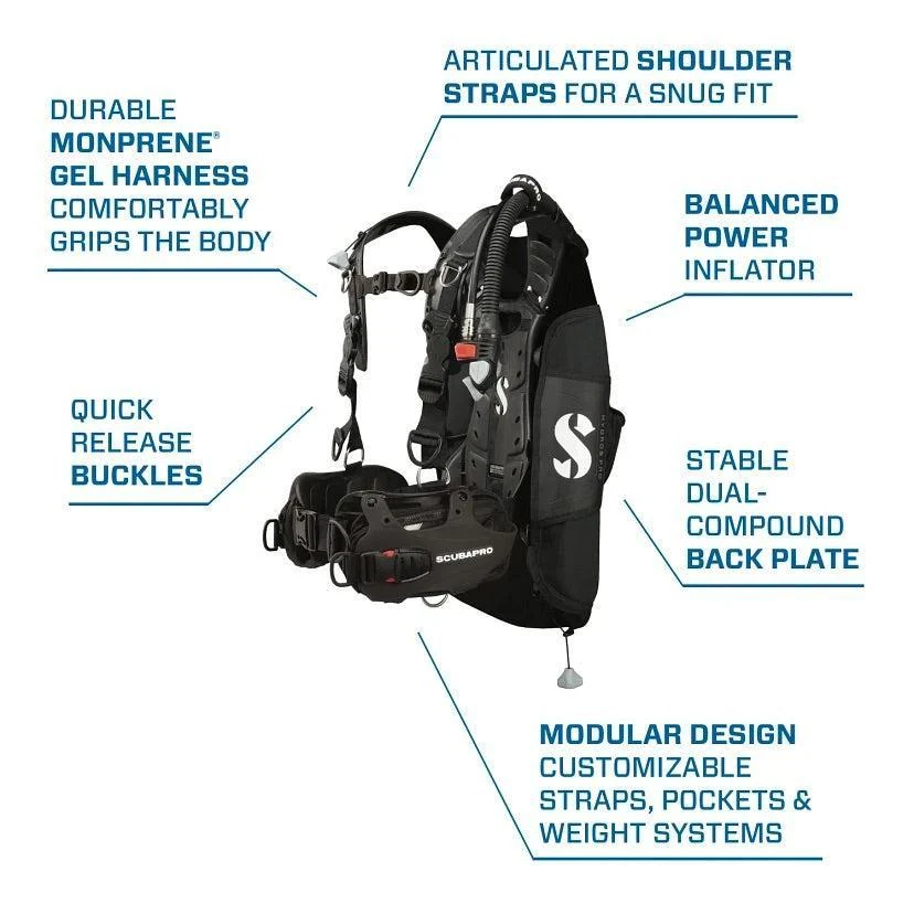 Scubapro Men's Hydros Pro 5th Gen. Air2 BCD with Color Kit Installed - Image 5