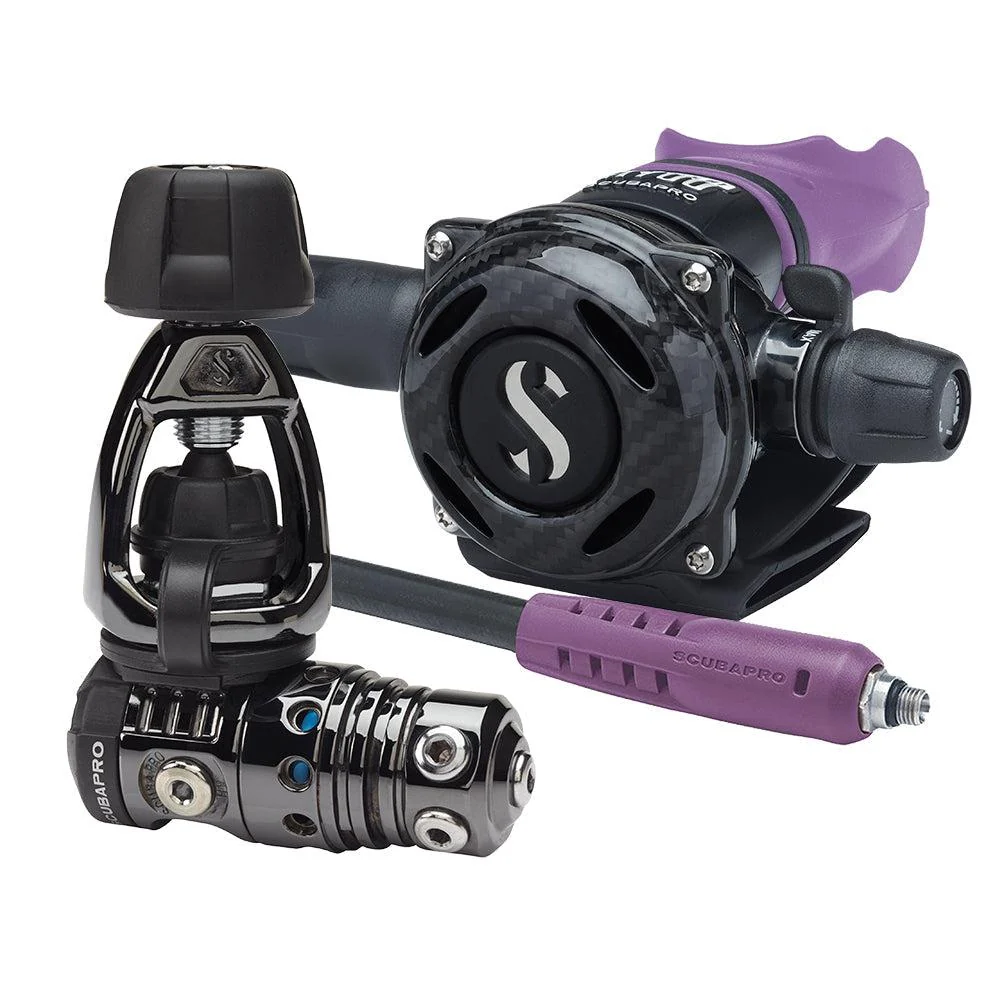 Scubapro MK25 EVO/A700 CARBON BT Dive Regulator DIN with Mouthpiece & Hose Protector - Image 7